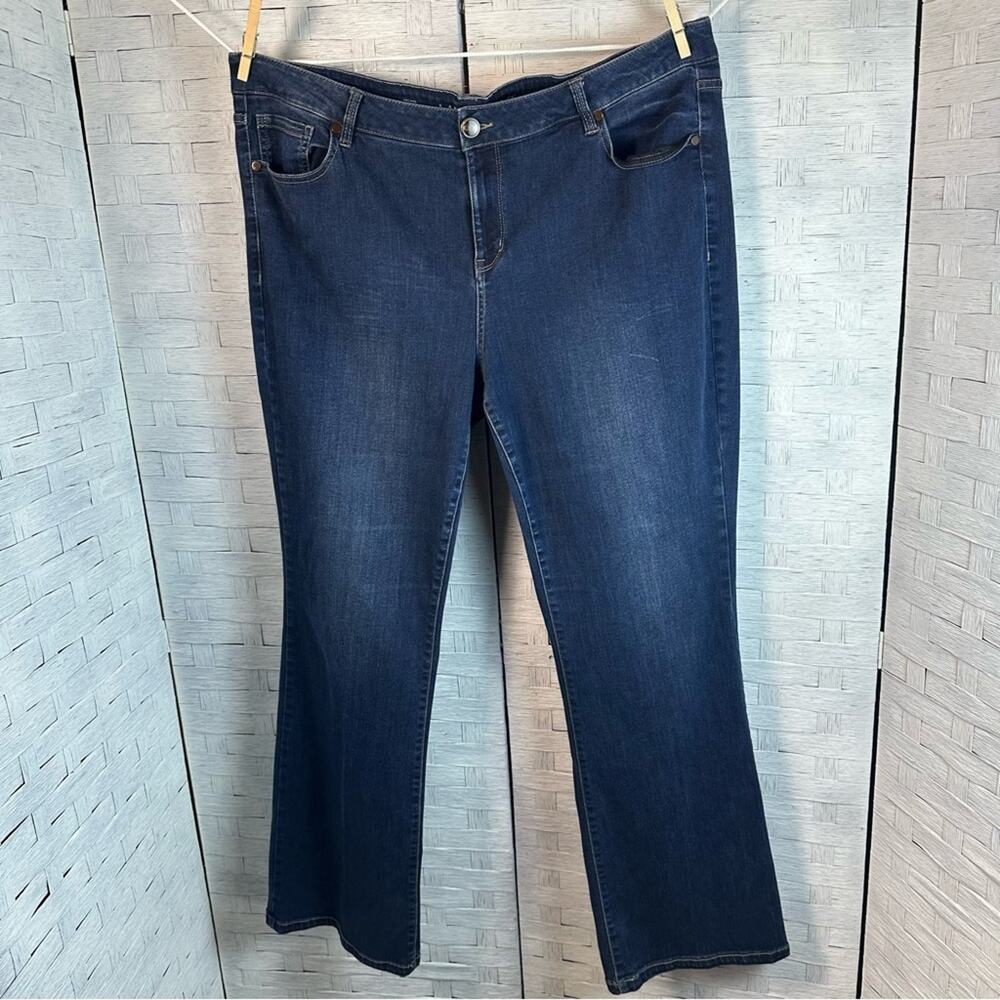 Lane Bryant Womens jeans denim Mid rise boot Dark Wash Normcore  plus size